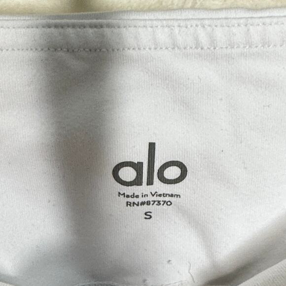 ALO YOGA High Waist Moto Legging White {Q11} - Picture 5 of 5